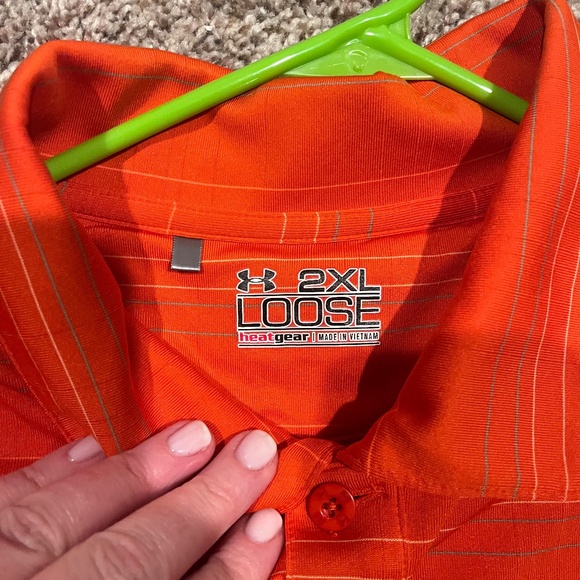 Under Armour Organge 2XL Polo - Picture 3 of 3